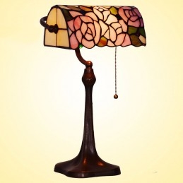 Stolní vitrážová lampa Rose...