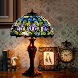 Stolní vitrážová lampa...