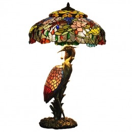 Stolní vitrážová lampa Tiffany