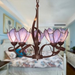 5 světelný lustr Tiffany...
