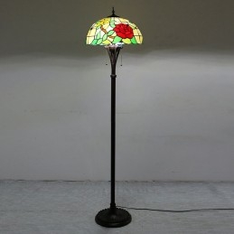 Stojací lampa z barevného...