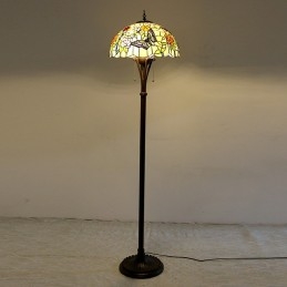 Stojací lampa z barevného...