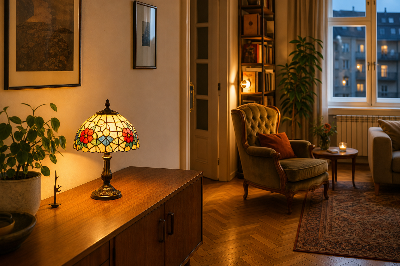 Malá lampa Tiffany v české domácnosti: Kam s ní, aby opravdu vynikla?